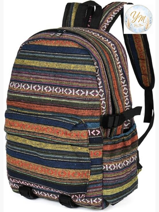 Vintage Boho Ethnic Fashion Backpack Purse Shoulder Bag Adjustable Strap main image 7